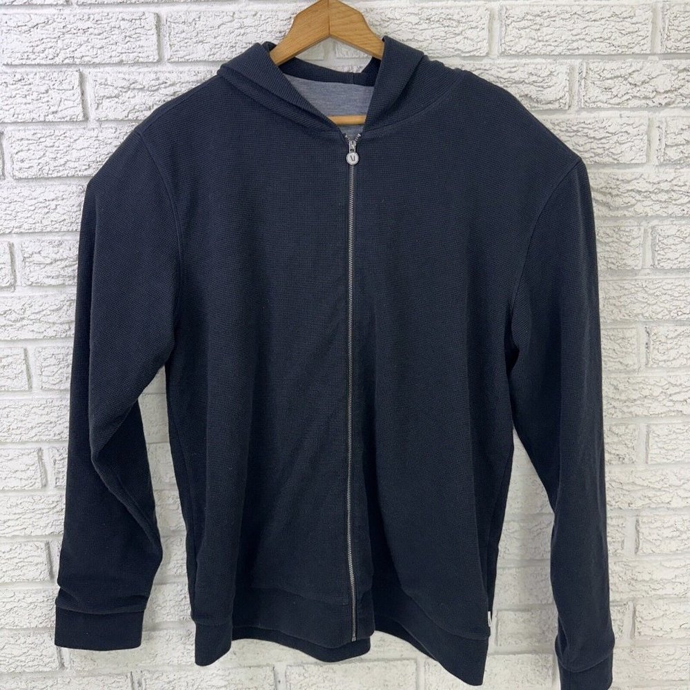 Vuori Men’s Performance Waffle Zip Hoodie Size XL Black $138